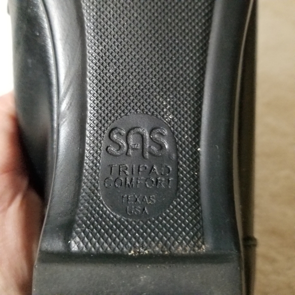 SAS easier tripad support black leather shoe - Picture 6 of 6